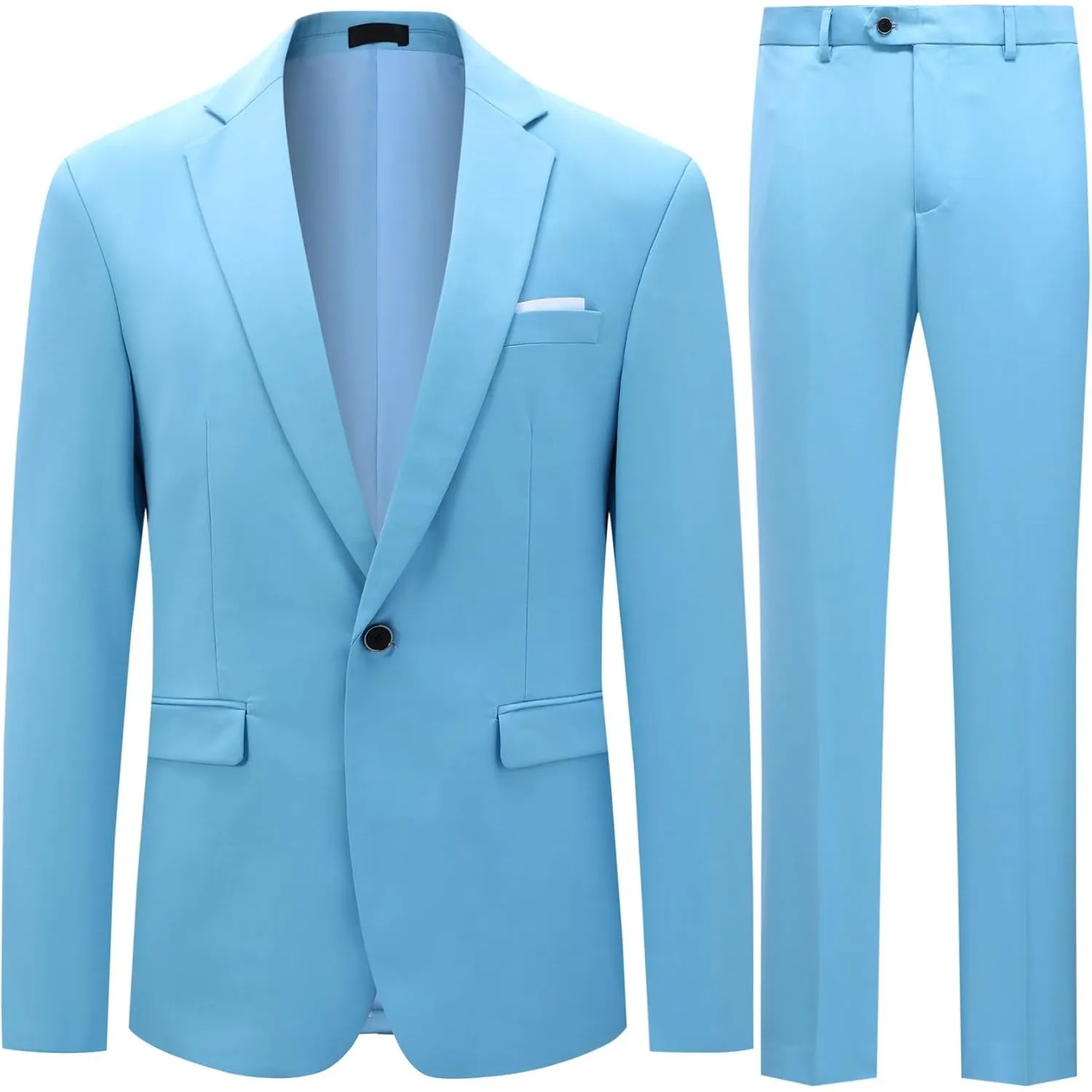 Allthemen Anzug Herren Anzüge Slim Fit 2 Teilig Business Herrenanzug Sakko Hose
