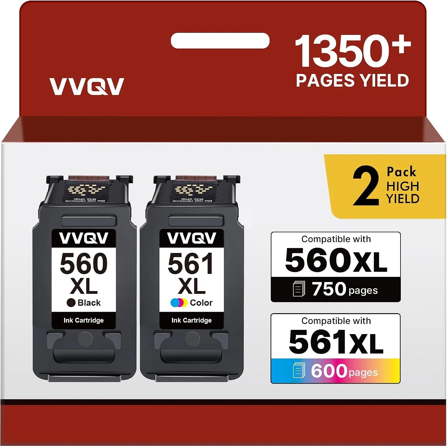 VVQV Druckerpatronen 560XL 561XL TS5350i TS7450i für Canon 560 561 Patronen