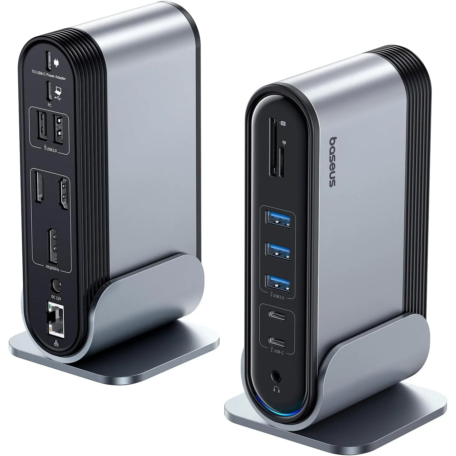 Baseus 17-in-1 Docking Station 4K HDMI*2 DP*1 zur Übertragung auf 3 Monitore mit 100W PD, USB 3.0 * 3, LAN, SD/TF-Karte…