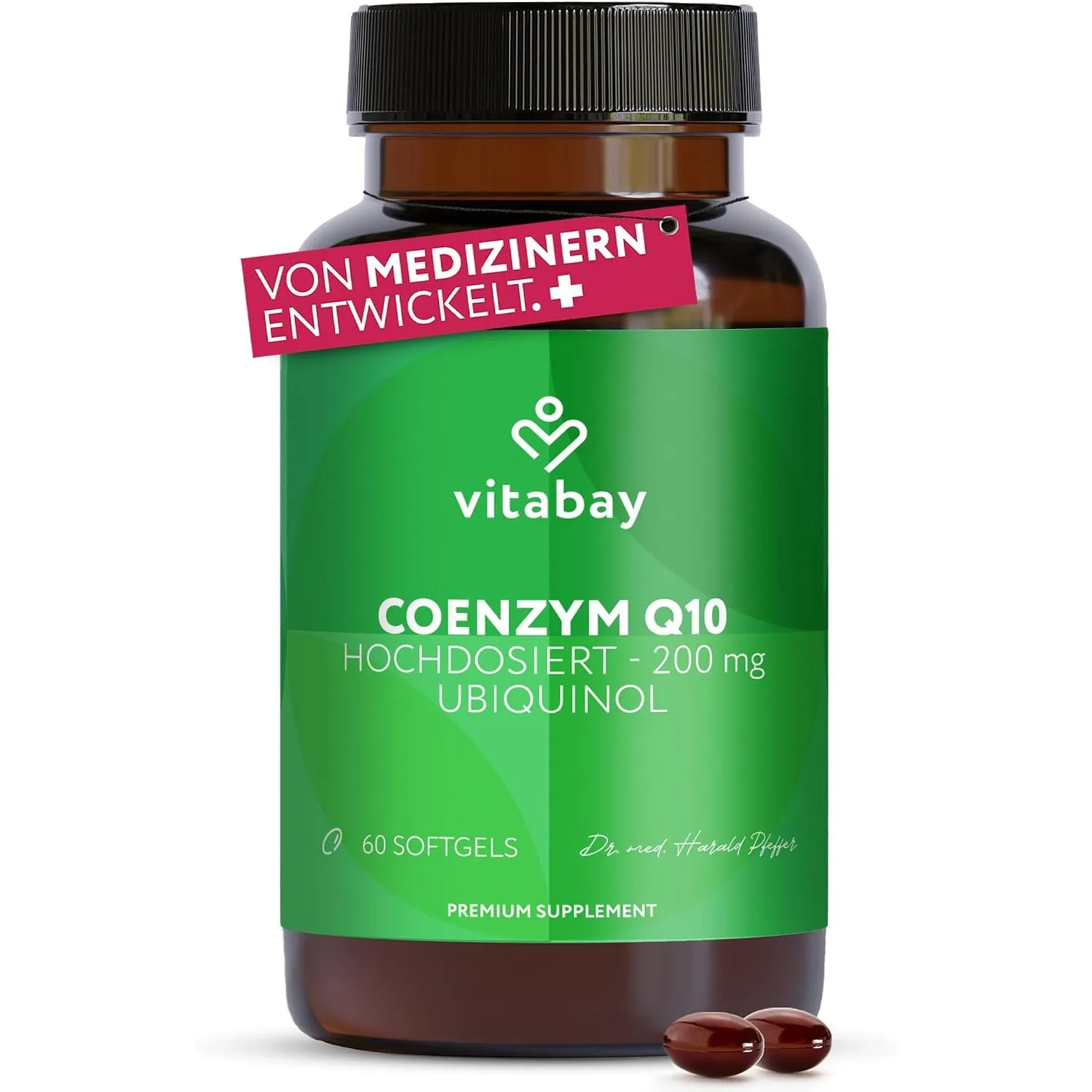 Vitabay Coenzym Q10 Ubiquinol 200 mg – 60 Kapseln – hochdosiert