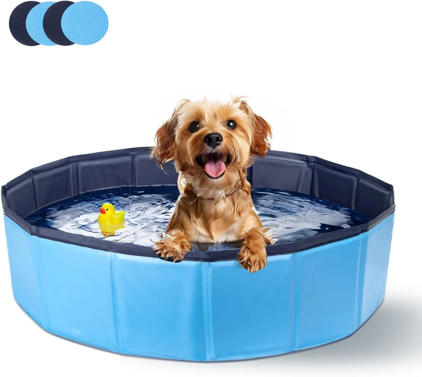 Nobleza Dog Pool for Large and Small Dogs, Foldable Dog Paddling Pool, Sturdy Dog Bathtub, Swimming Pool for Cats, 80 x…