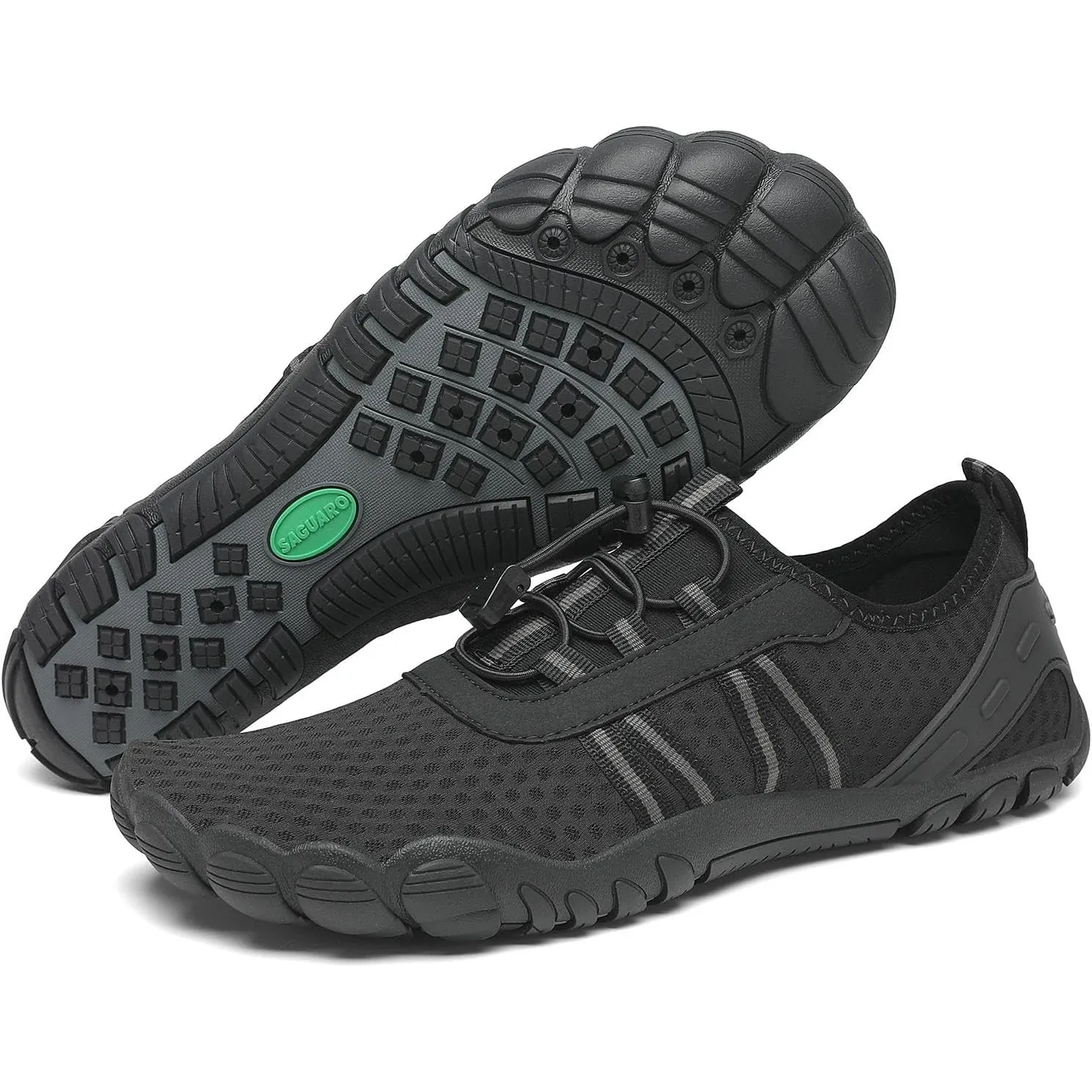SAGUARO Unisex Barfuß Badeschuhe rutschfeste Barfußschuhe Schnelltrocknende Wasserschuhe mit Drainagelöcher Gr.36-48