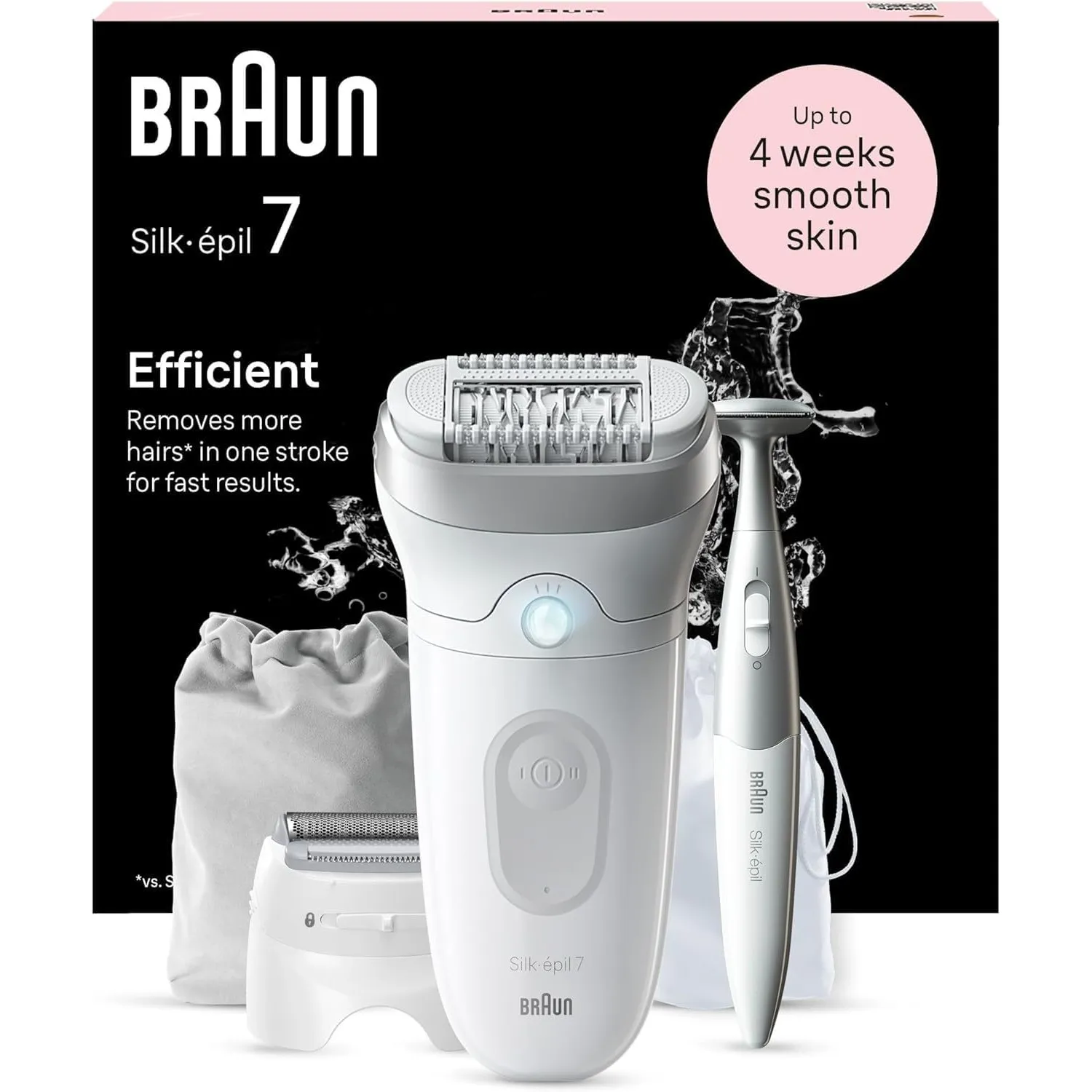 Braun Silk-épil 7, Epilierer Damen, Haarentferner für Langanhaltende Haarentfernung, Ladyshaver, Wasserdicht — Inkl. Bi…