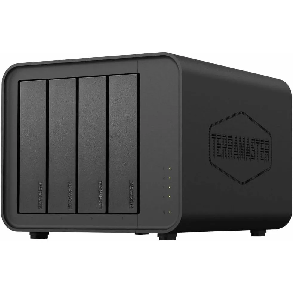 TERRAMASTER F4-424 Pro 4 Bay NAS für Unternehmen(Diskless) | Core i3-N305 8-Core 8-Thread CPU, 32GB DDR5 RAM, 2.5GbE Po…