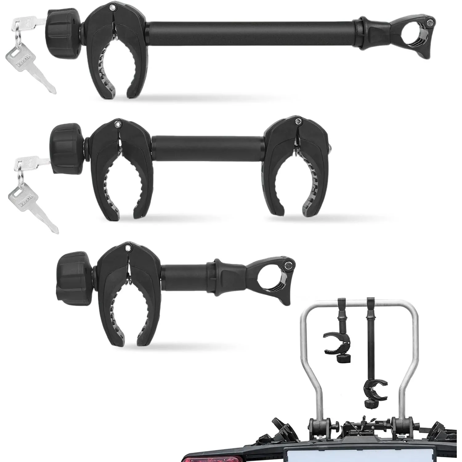 Rahmenhalter 3 Pack, Fahrradhalterung Bike Holder 3 Fahrradträger Fahrradhalter Befestigung Klemme Reisemobil Rad, absc…