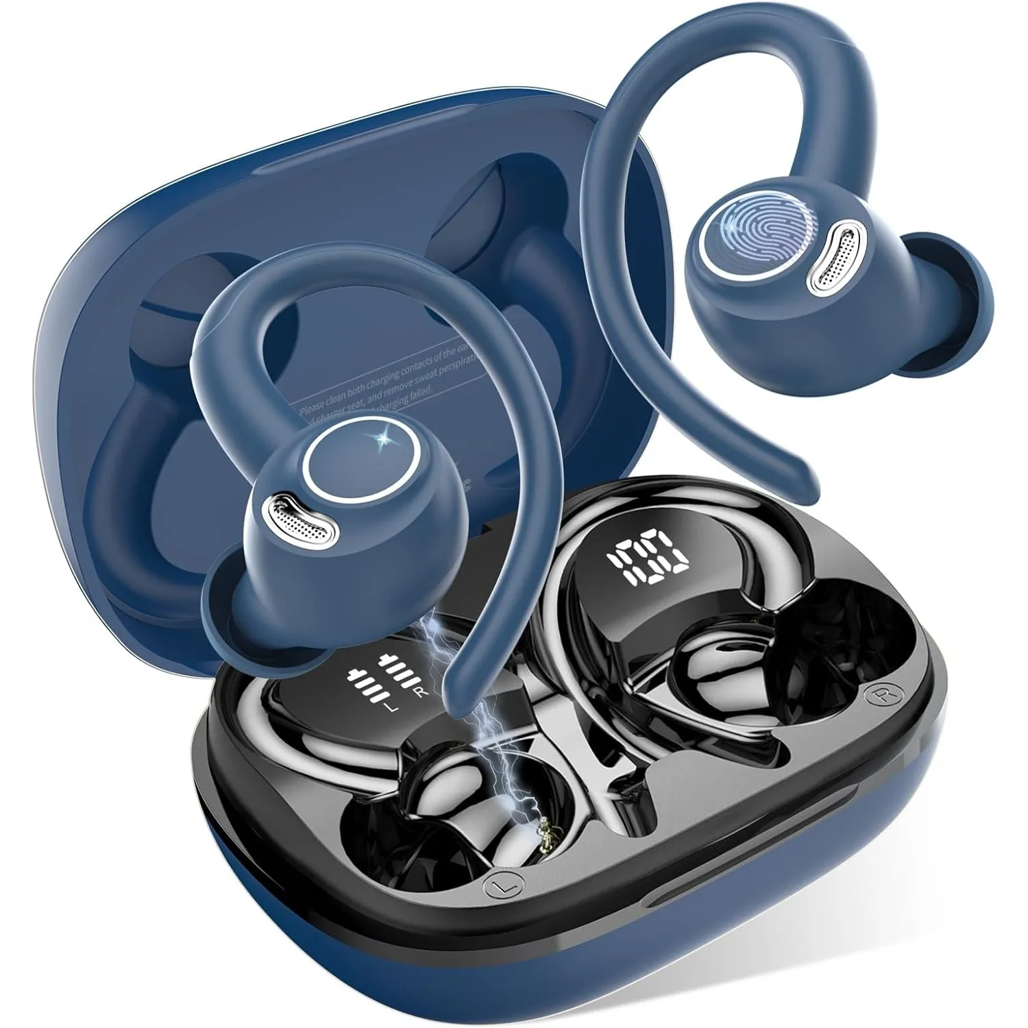 Bluetooth Kopfhörer Sport, in Ear Kopfhörer Kabellos Bluetooth 5.4 mit HD Mic, Herausragender Sound, 40 Std Spielzeit, …