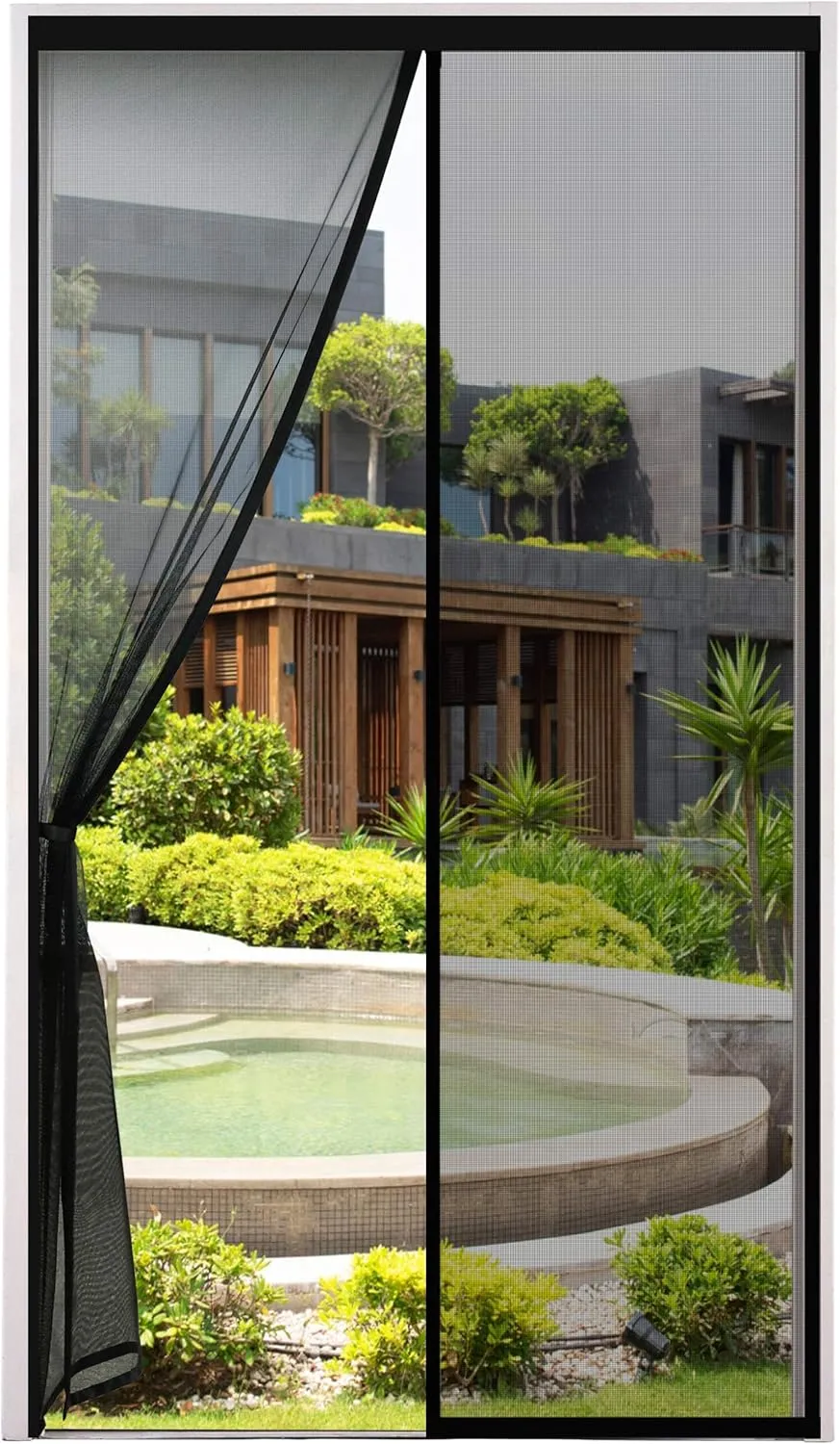 Cinkee Fliegengitter Balkontür & Magnet Fliegengitter Tür 120x210cm,Insektenschutz für Balkontür Kellertüren und Terras…
