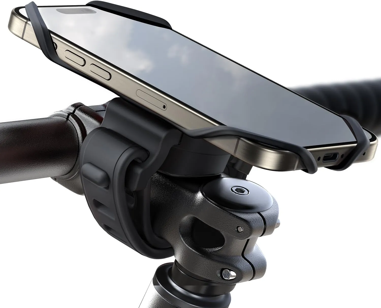 JOYROOM Handyhalterung Fahrrad 2026 Neueste [Silicone Stoßdämpfung] Handyhalterung Motorrad 360° Drehbare Lenker Halter…