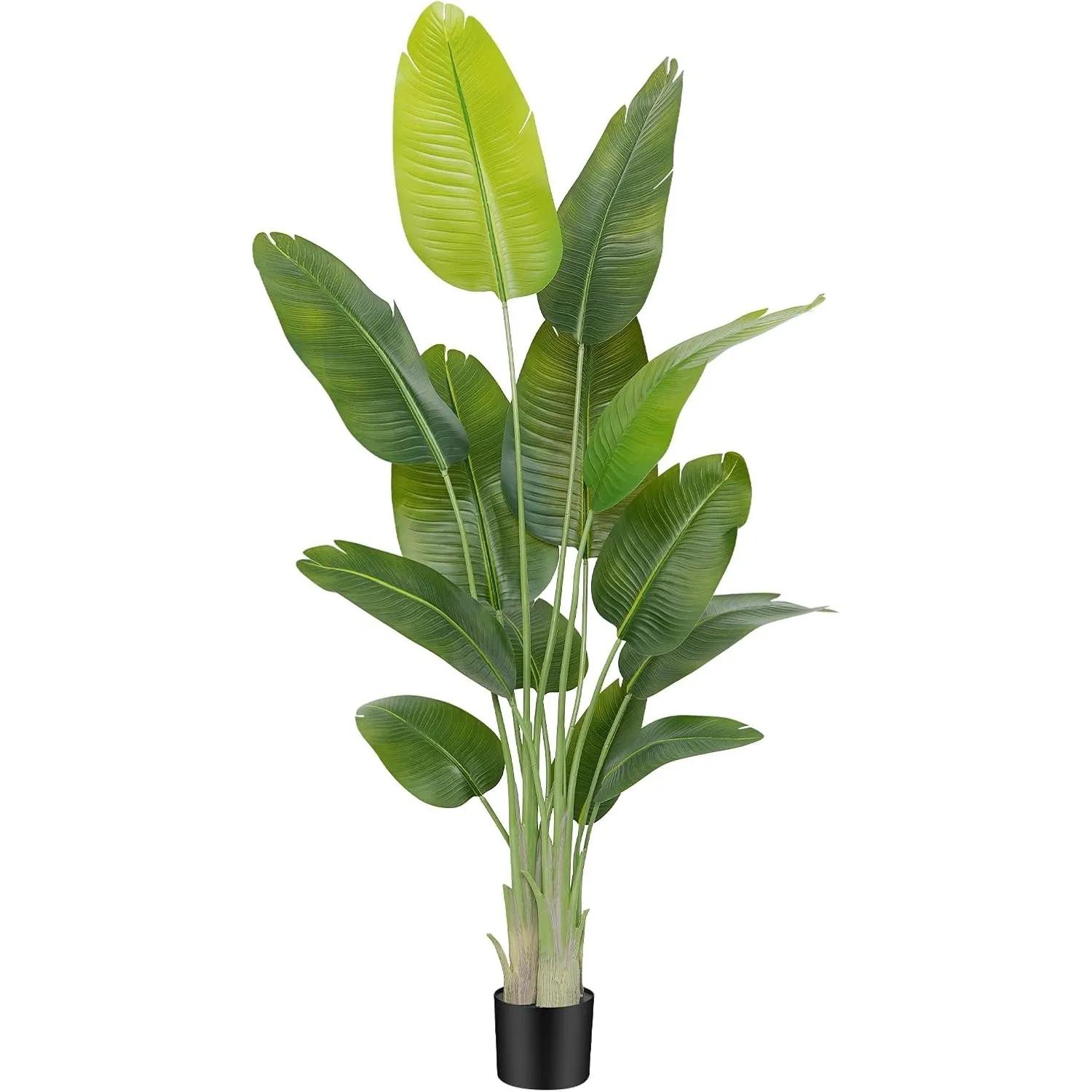 Künstliche Paradiesvogel Pflanze groß 180cm künstliche Tropische Palme mit 13 Blättern perfekte künstliche Pflanzen im …
