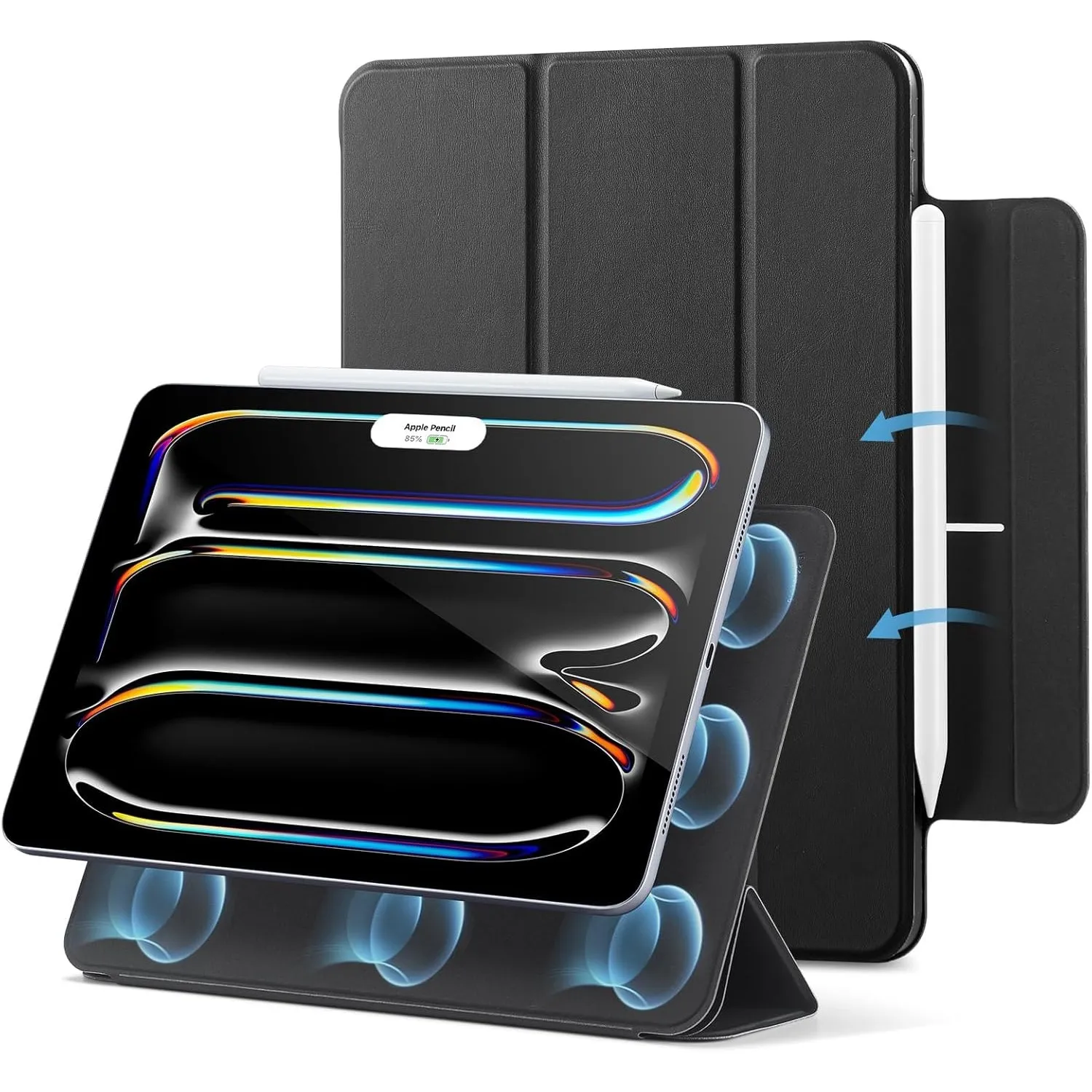 ESR für iPad Pro 13 Zoll Hülle M5/M4 (2025/2024), Rebound Serie, Schwarz