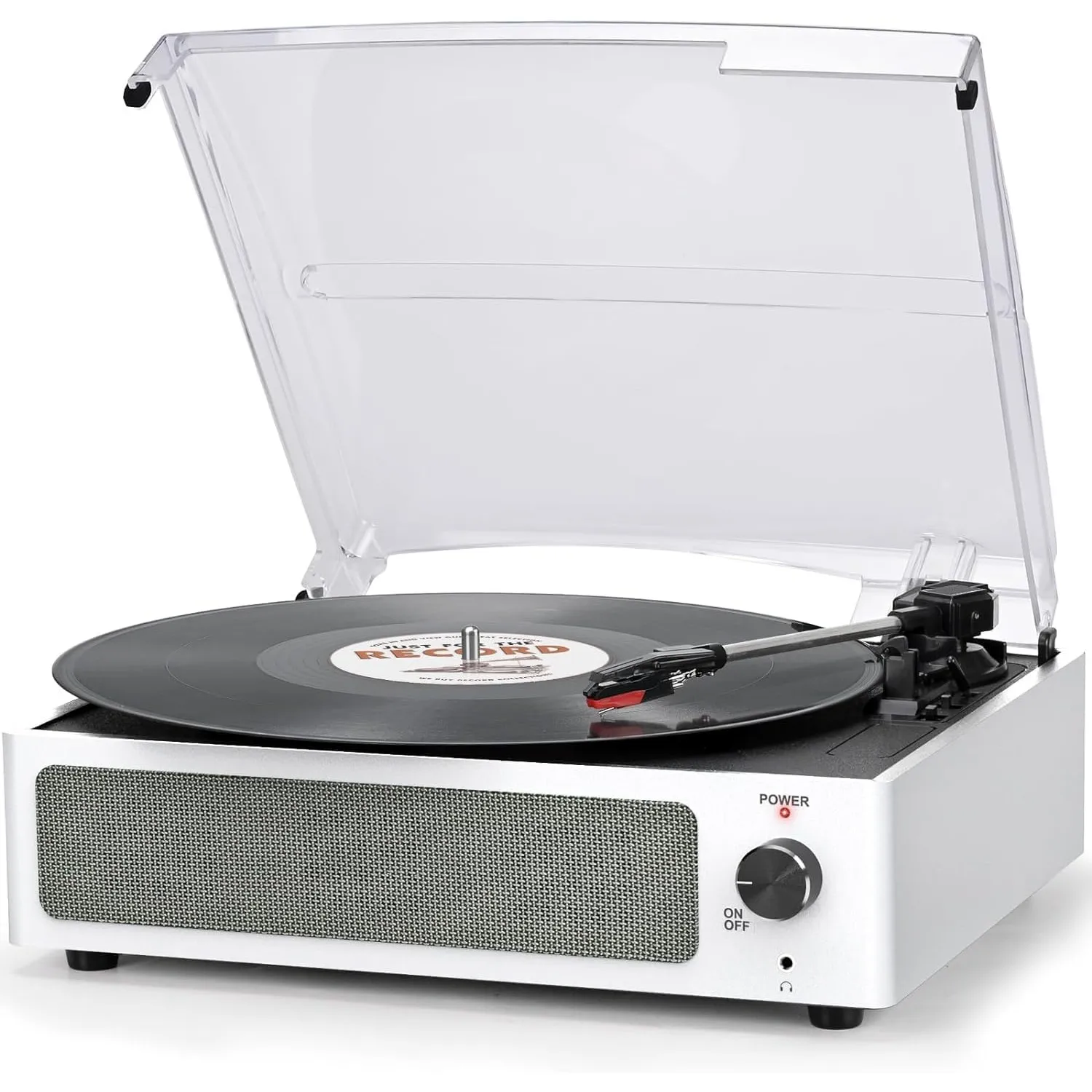 Trynnay Plattenspieler mit Lautsprecher Vinyl Schallplattenspieler Wireless LP Phonograph mit Eingebauten Stereo-Lautsp…