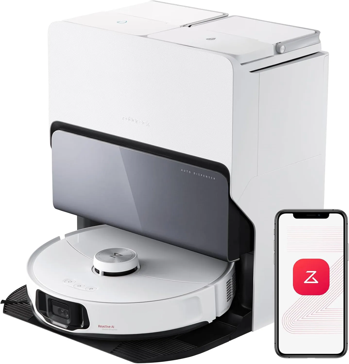 roborock S8 MaxV Ultra Saugroboter mit Wischfunktion&Hebarem Wischmopp, Umfangreiche Reinigung Durch die ausfahrbaren S…