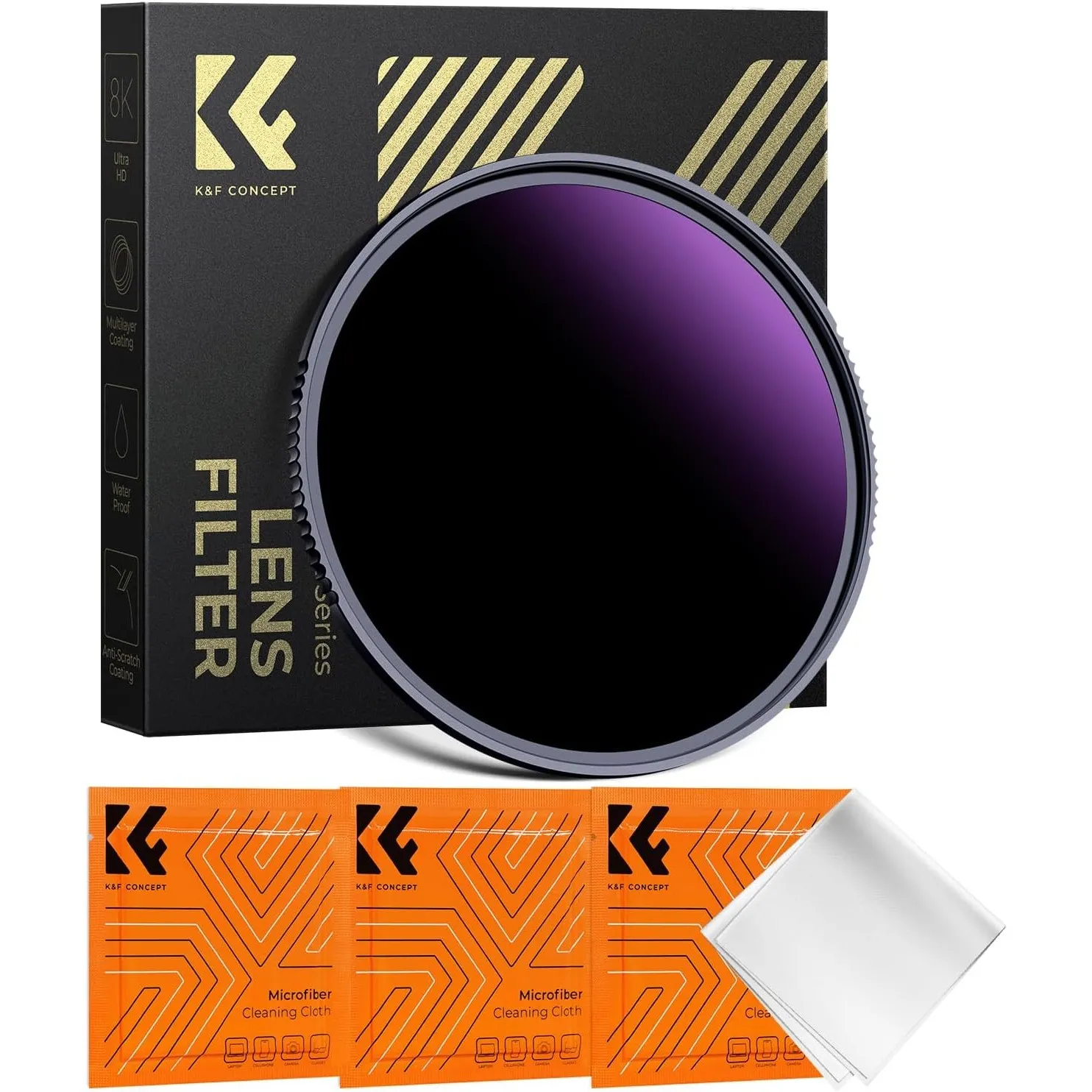 K&F CONCEPT 67mm ND1000000 Sonnenfinsternisfilter(20 Blendenstufen) | ISO 12312-2 geprüft,Fester ND Filter für Himmelse…