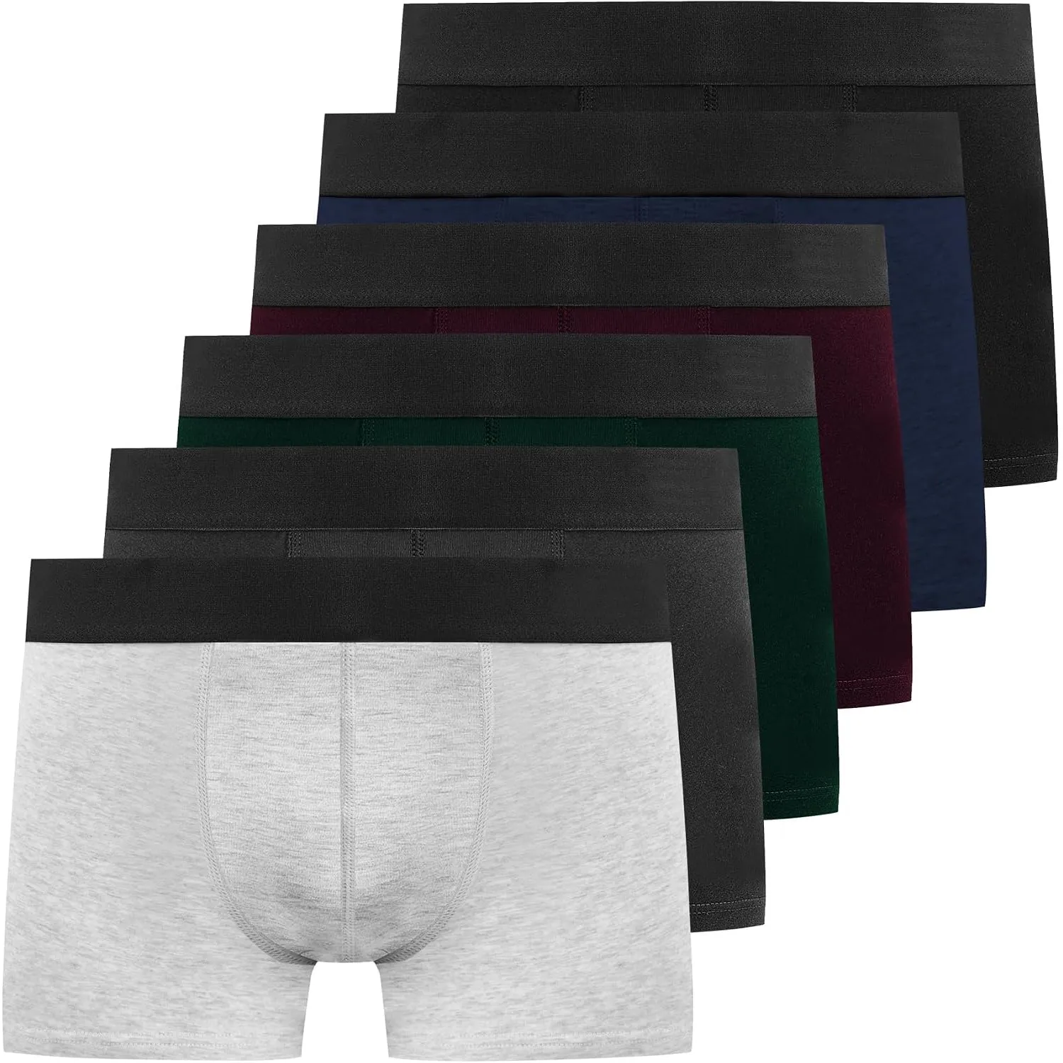 YouShow Boxershorts Herren 6/12er Pack Baumwolle Unterhosen Männer Stretch