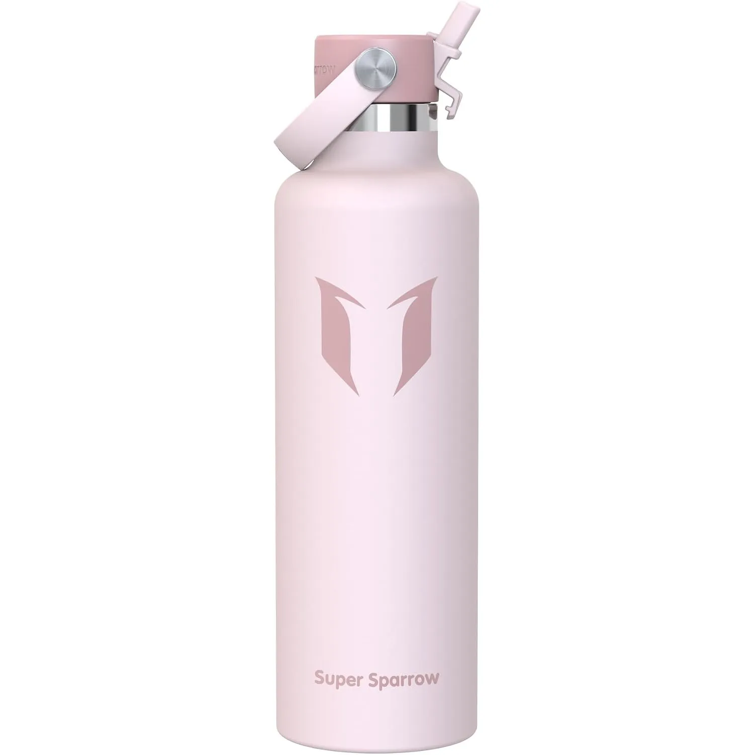 Sparrow Trinkflasche Edelstahl 500ml/750ml/1L/1.2L Thermosflasche Strohhalm