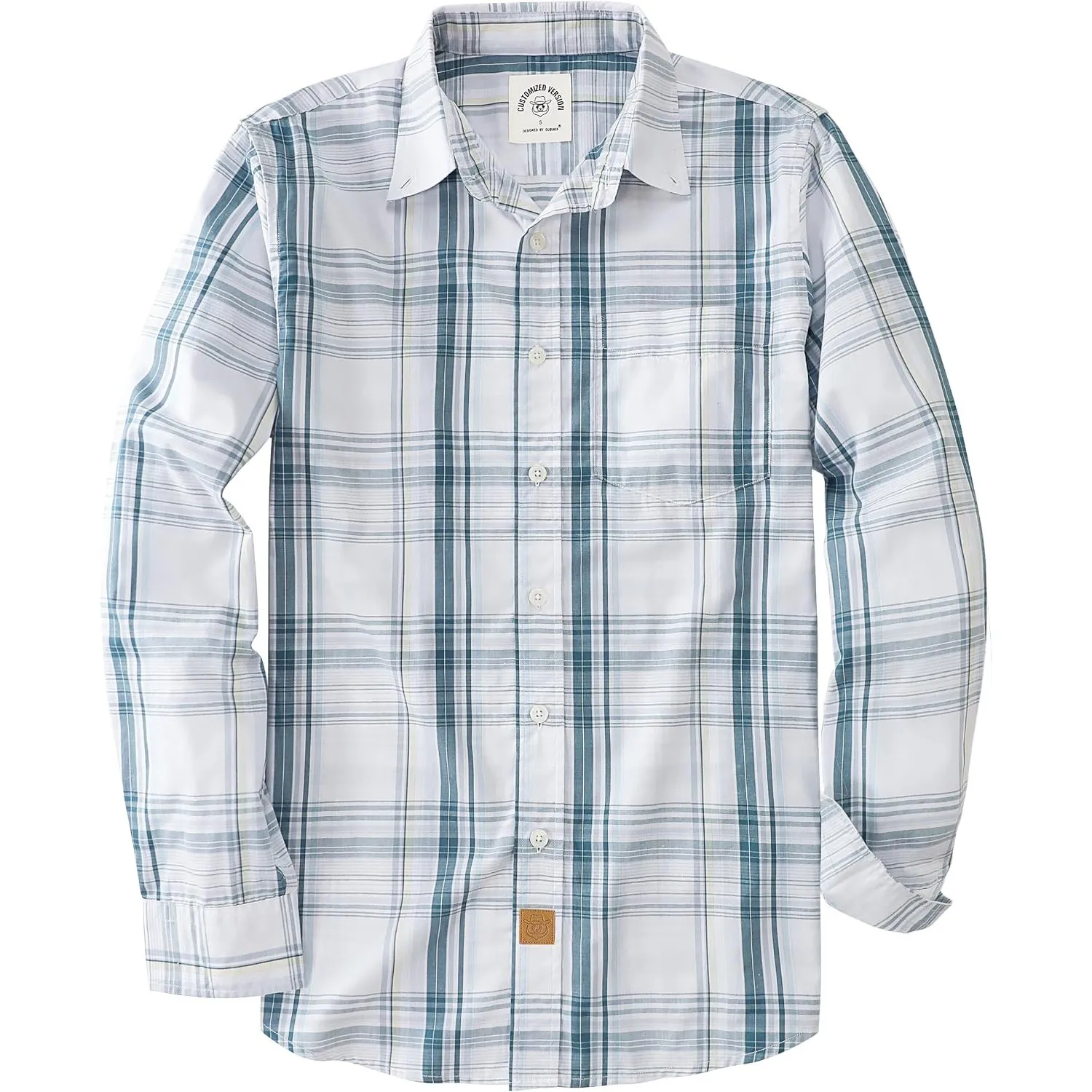 Dubinik® Hemd Herren Langarm Kariert Freizeit Regular Fit