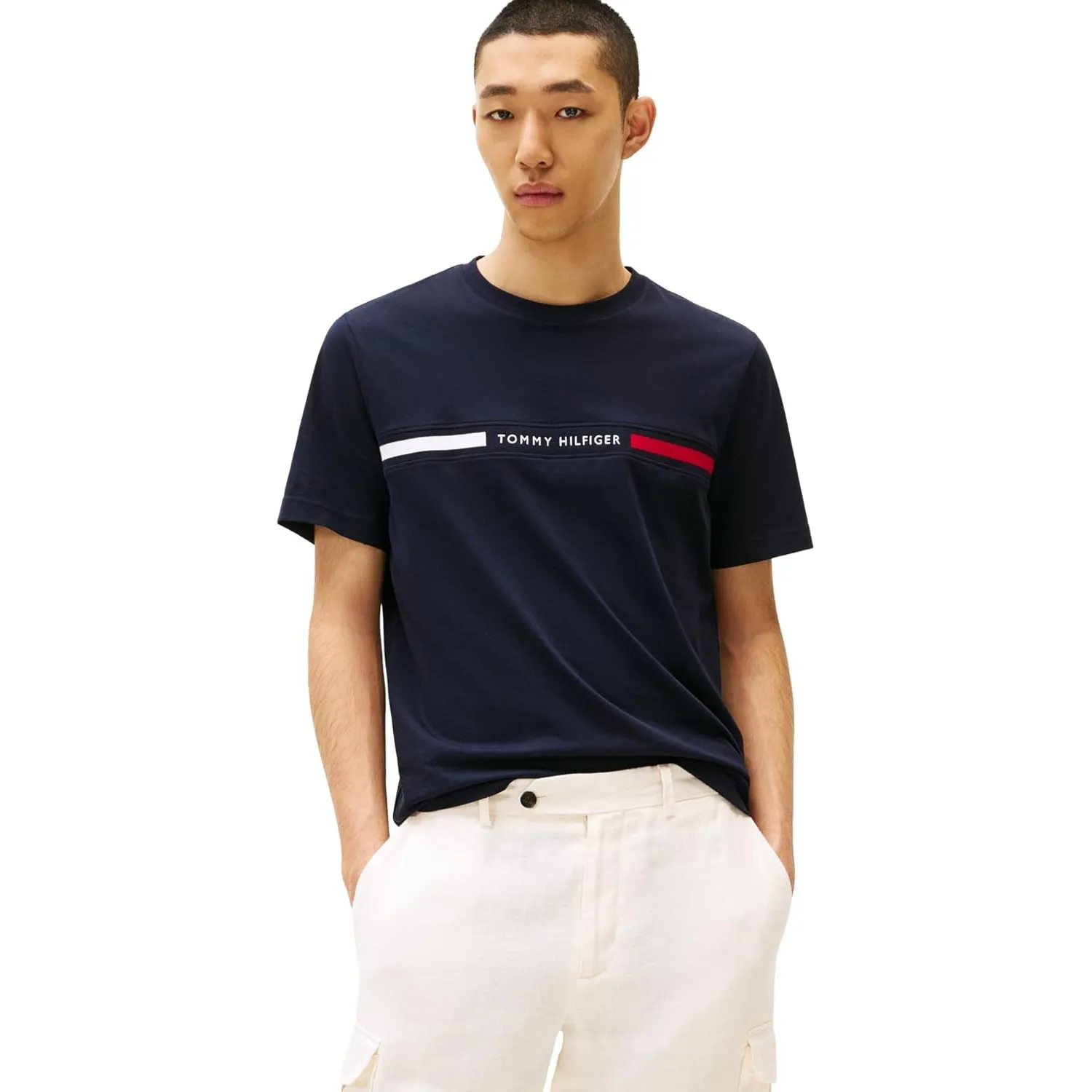 Tommy Hilfiger Herren T-Shirt Kurzarm Rundhalsausschnitt