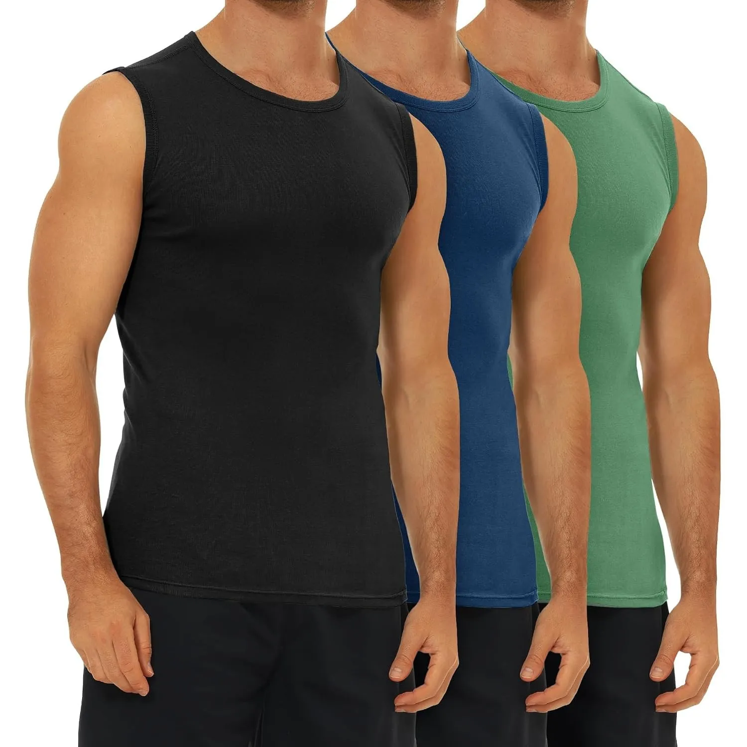 FALARY 3er/6er Pack Unterhemd Herren Baumwolle Tank Top Unterhemden S-5XL