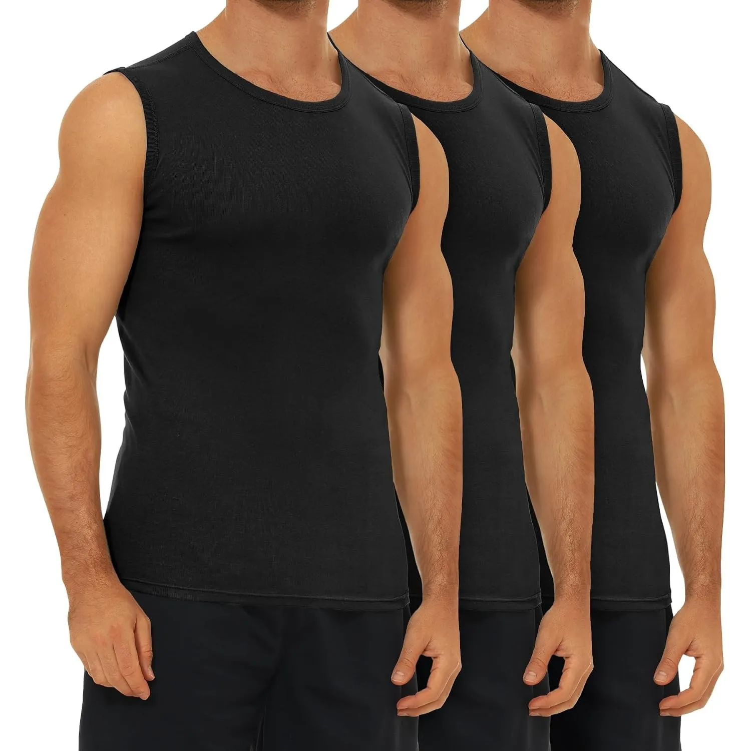 FALARY 3er/6er Pack Unterhemd Herren Baumwolle Tank Top Unterhemden S-5XL | Athletic Muskelshirts, Männer Unterhemden, …