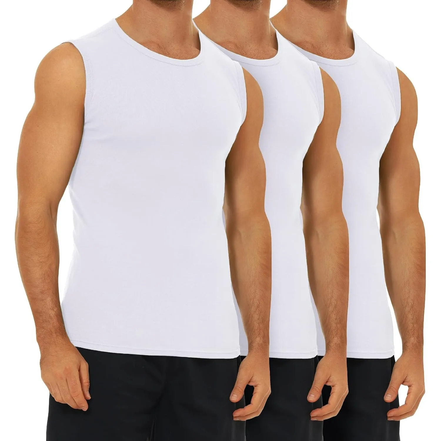 FALARY 3er/6er Pack Unterhemd Herren Baumwolle Tank Top Unterhemden S-5XL