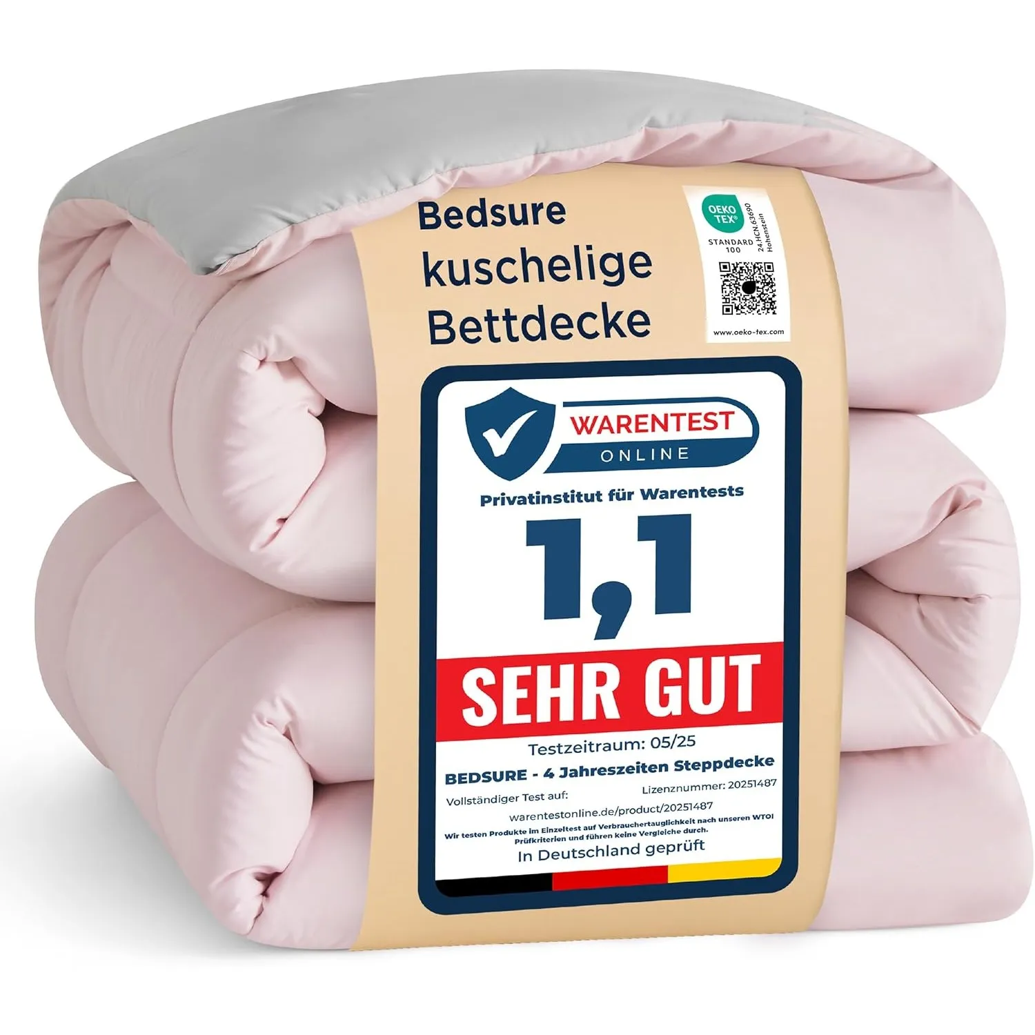 BEDSURE Bettdecke Ohne Bezug 240x220 - Bettdecke mit Integriertem Bezug