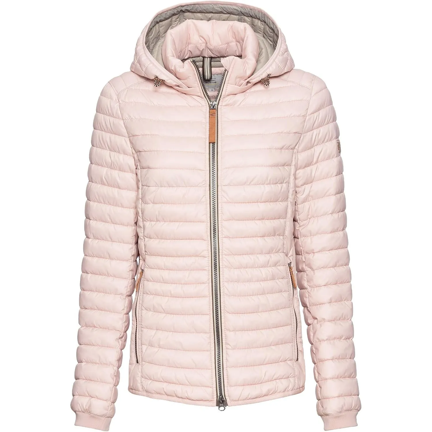 camel active Damen Leichte Steppjacke mit Kapuze