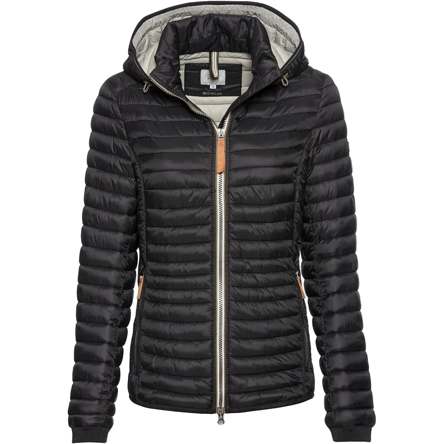camel active Damen Leichte Steppjacke mit Kapuze