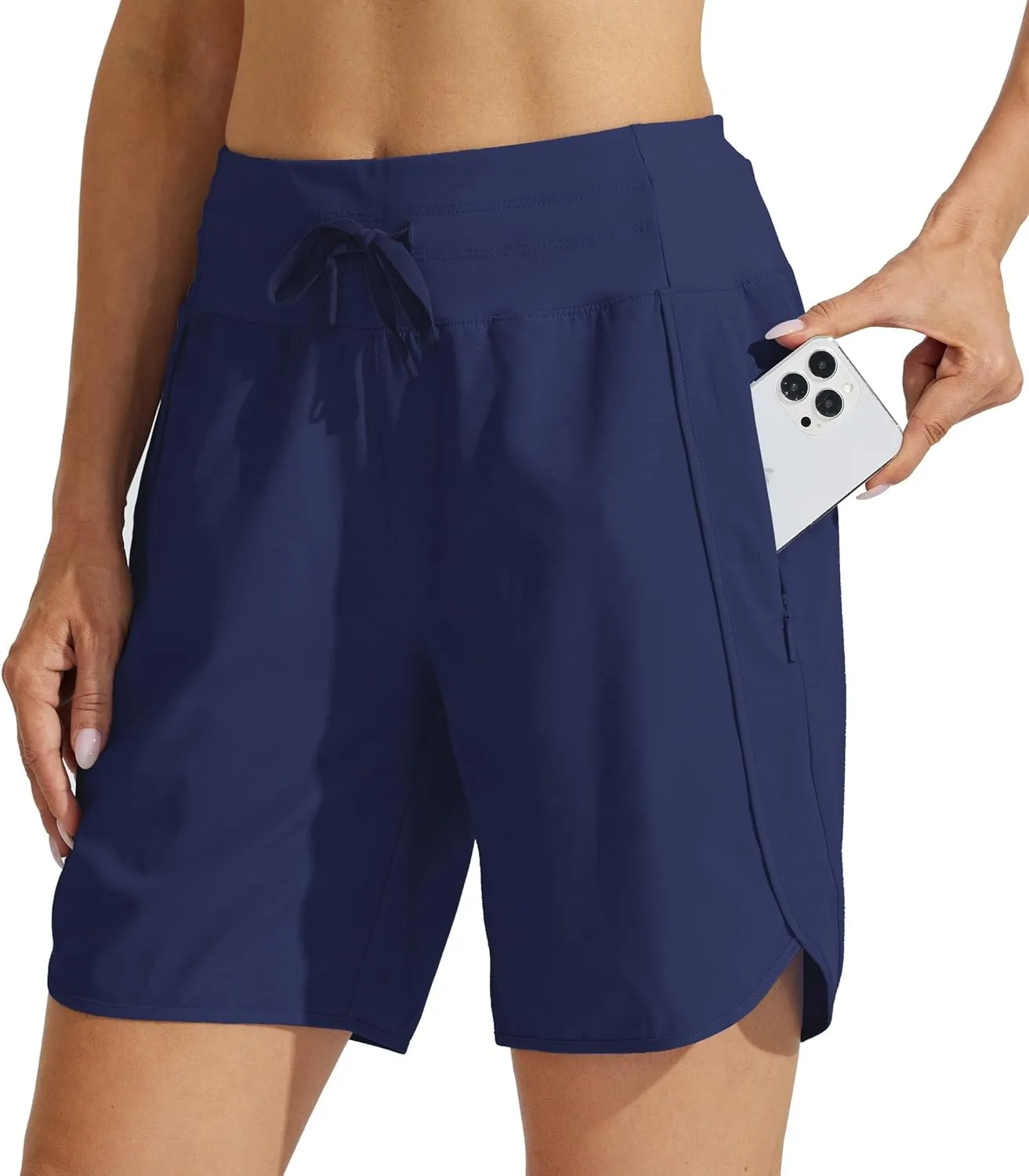 WILLIT Women's Shorts, Sports Trousers, Short High Waist Running Trousers, Summer Running Shorts, Quick-Drying Hiking S…