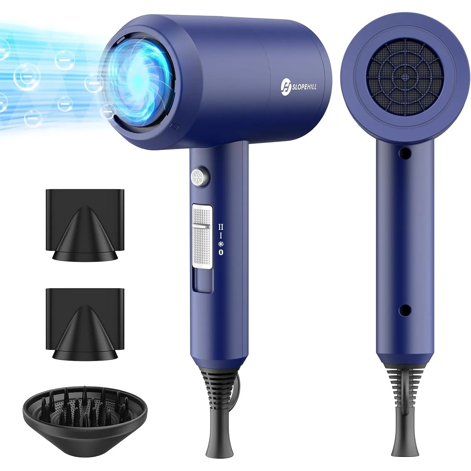 slopehill Ionen Haartrockner 1800W AC Motor Föhn Schnelltrocknen Hair Dryer | Salon Haarfön, Fön Diffusor & Stylingdüse…
