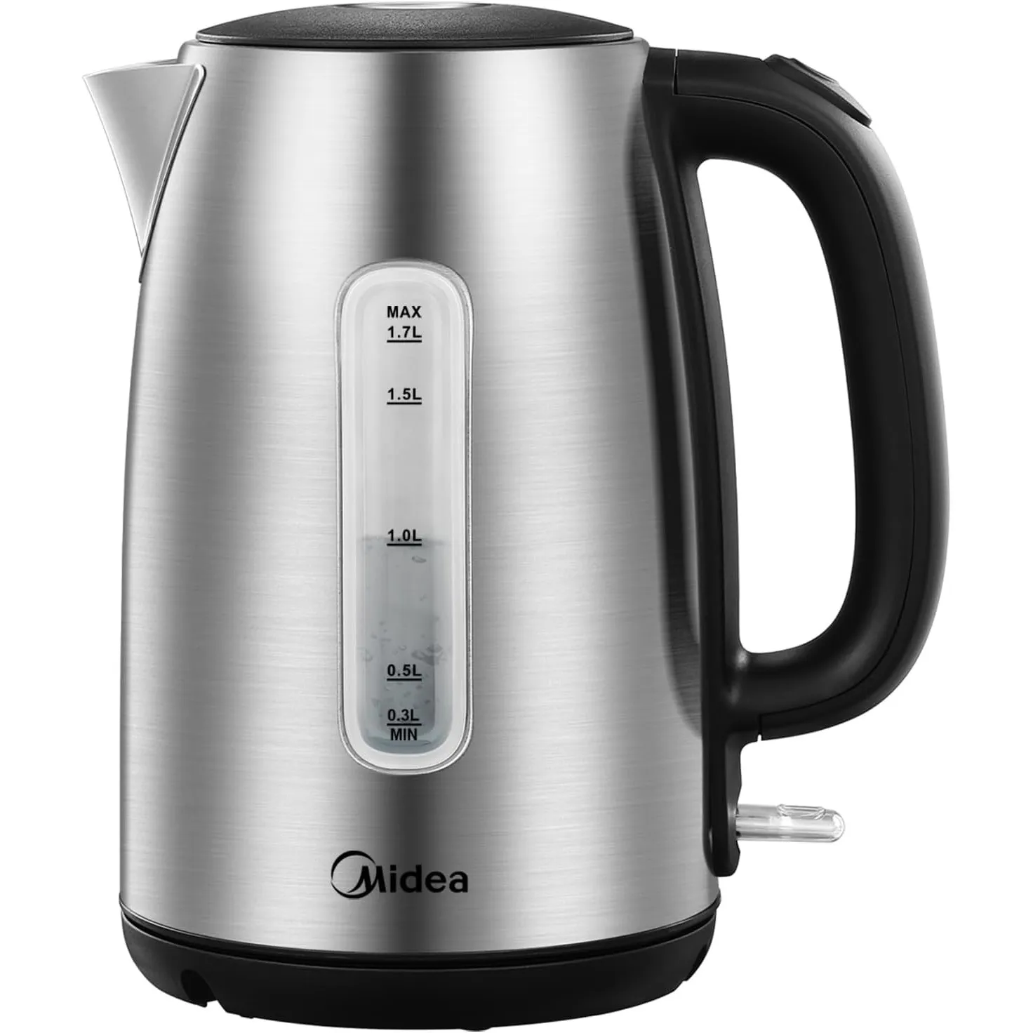 Midea Wasserkocher Edelstahl 1.7L, 2200W, BPA-frei, LED-Leuchtanzeige