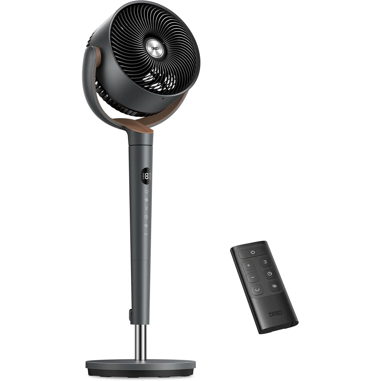 DREO Standventilator sehr leise, Ventilator groß mit Fernbedienung, 20dB Silent Ventilator mit DC-Motor, 120° Oszillier…