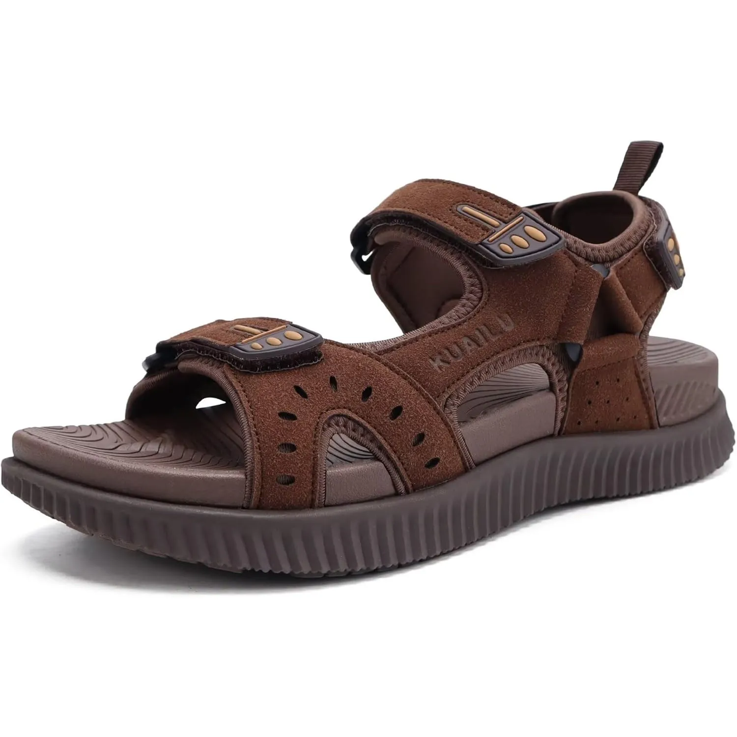 KuaiLu Herren Wandersandalen Bequeme Orthopädische Recovery Trekkingsandalen Outdoor Sommer Casual Strand Dickes Kissen…