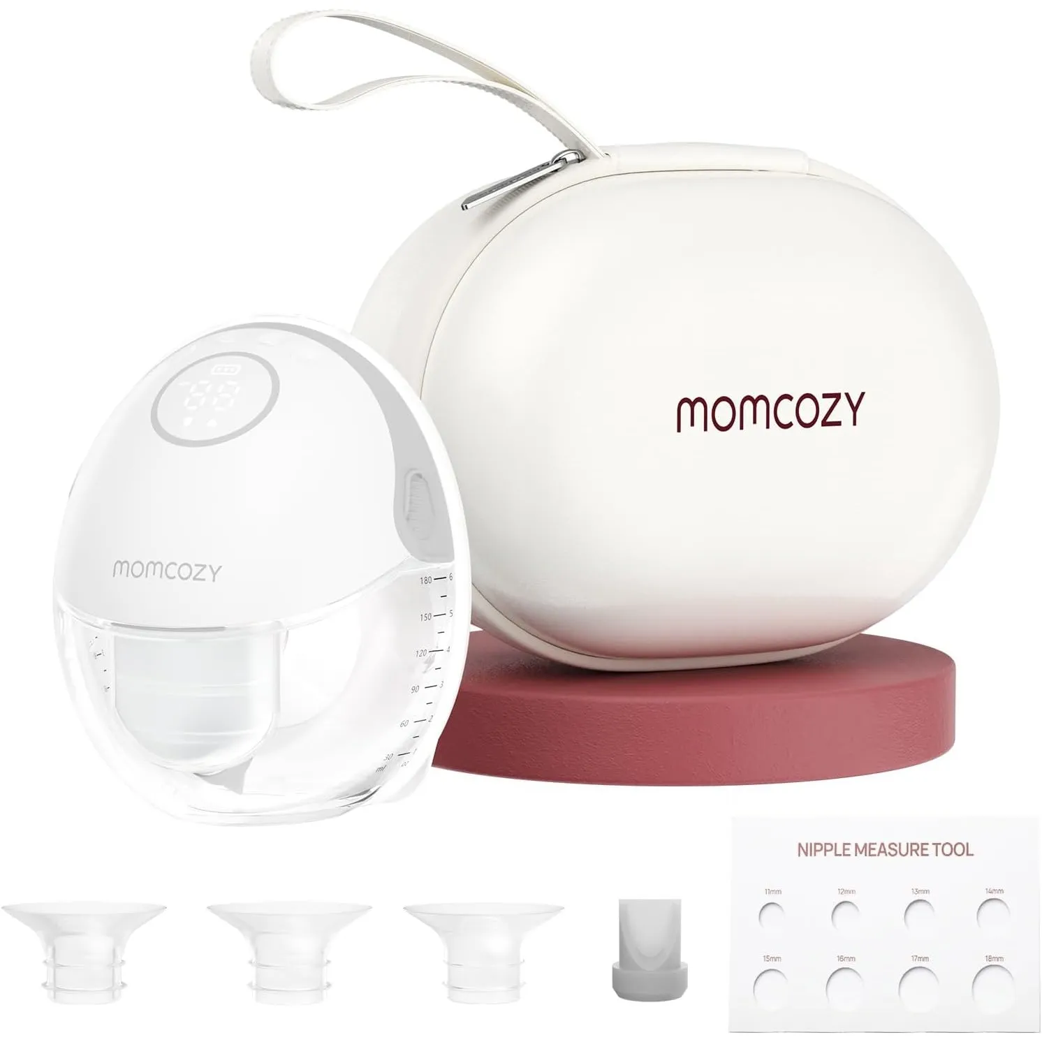 Momcozy Mobile Style M6 Elektrische Milchpumpe (1er-Pack, Grau)