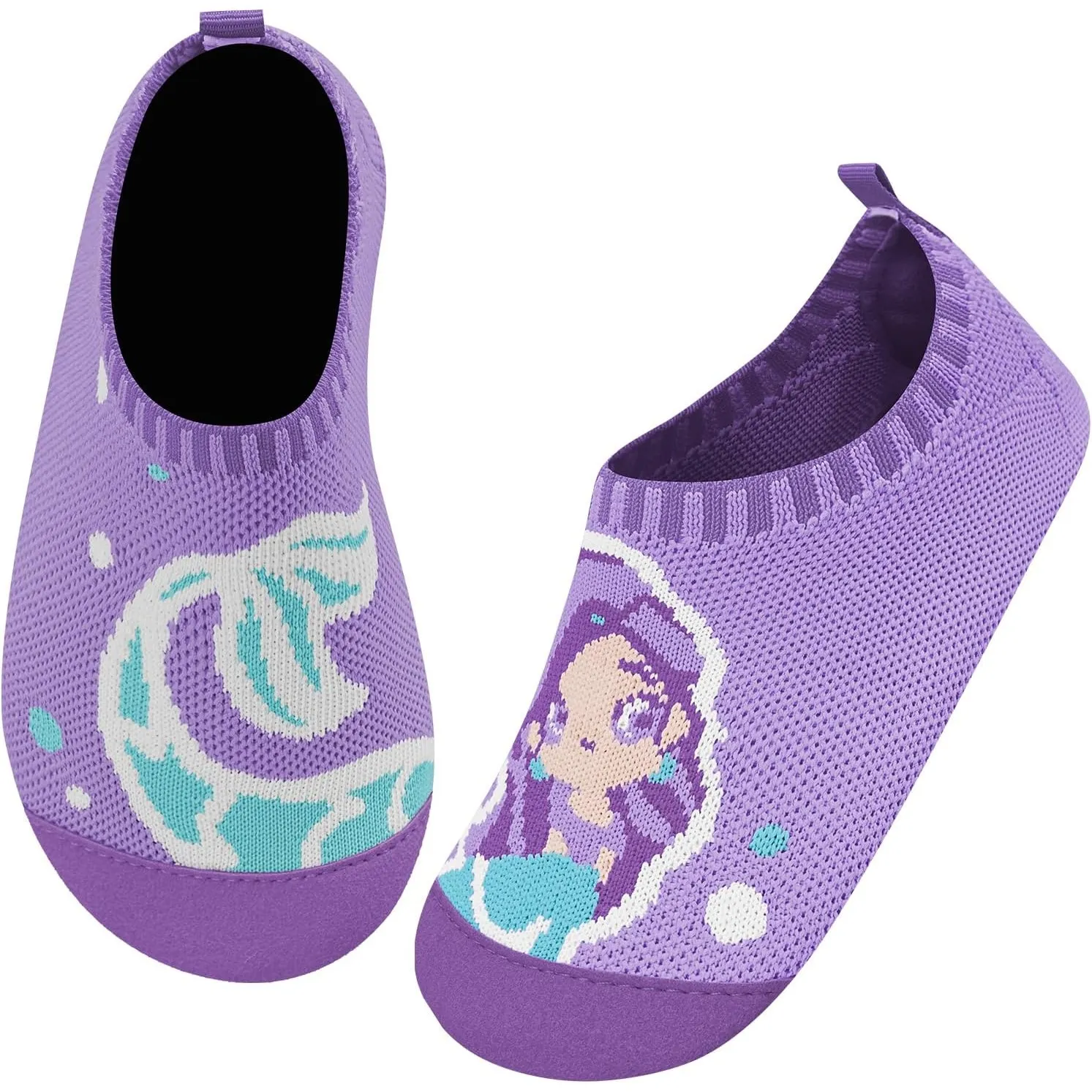 Kyopp Hausschuhe Kinder Mädchen Barfussschuhe Kindergarten Slippers Jungen | Rutschfest Pantoffeln, Atmungsaktiv Turnsc…