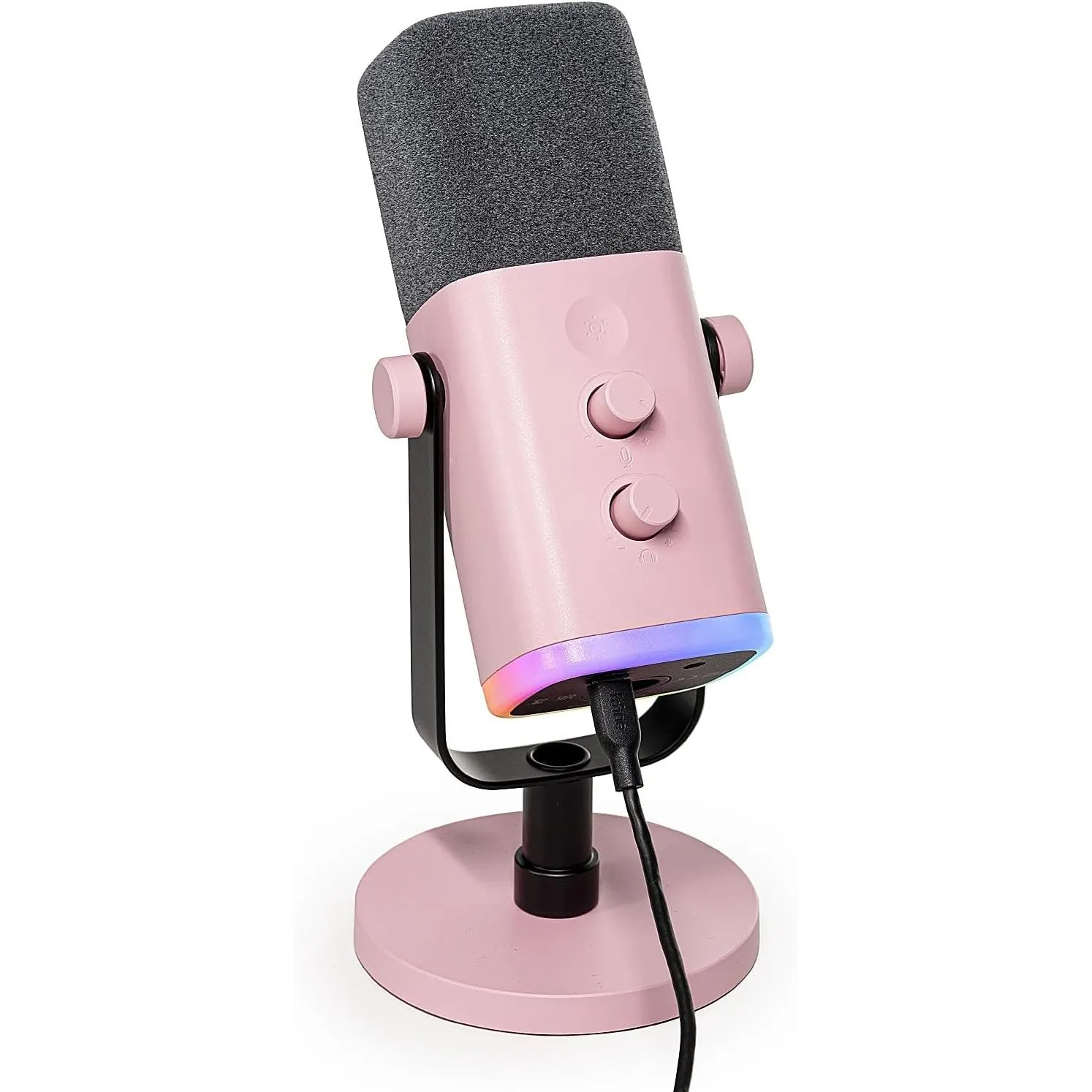 FIFINE USB XLR Mikrofon für Streaming Podcast Studio, Dynamisch Microphone Gaming PC mit Stummschalttaste, für PS4/5 Ma…