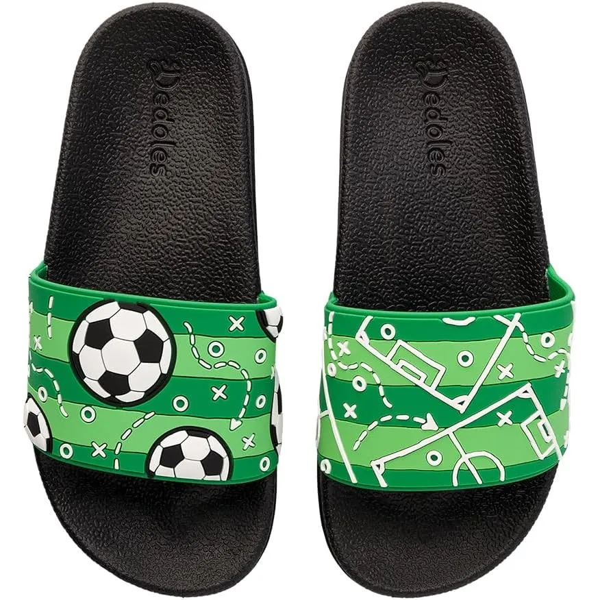 Dedoles Badeschuhe & Hausschuhe Damen Herren & Kinder Badesandalen lustige Designs Bücher Kaffee Party Pizza Fuchs Bär …