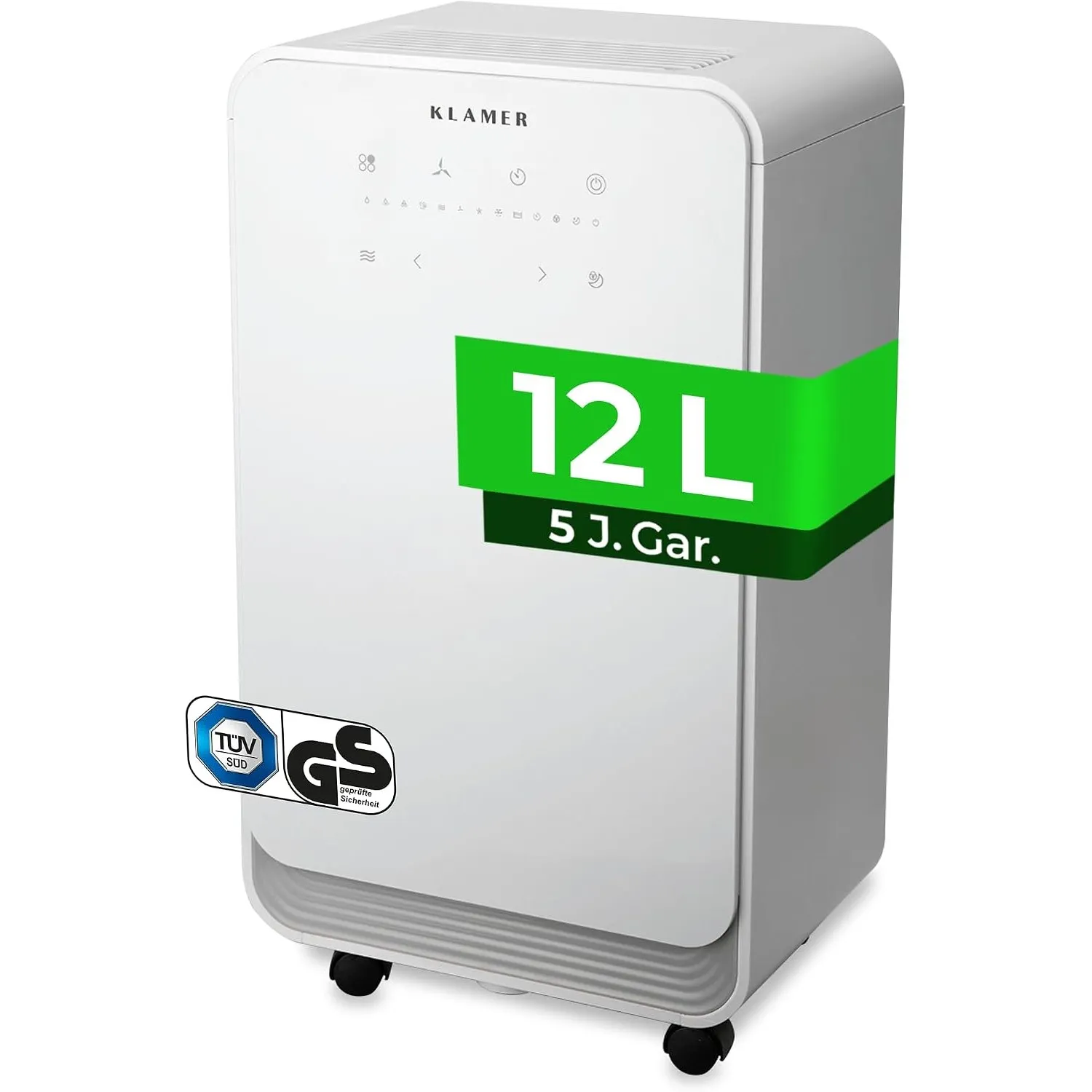 KLAMER Luftentfeuchter elektrisch 12L mit 280W bei Schimmel und Gerüchen