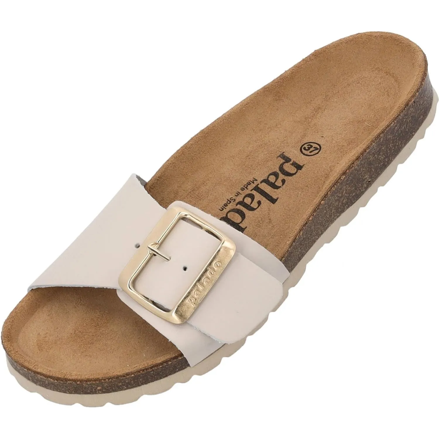 Palado Pantoletten Damen Malta EGS Matt – bequeme Sandalen Made in Spain - Hausschuhe mit dämpfendem Kork-Fußbett - mod…