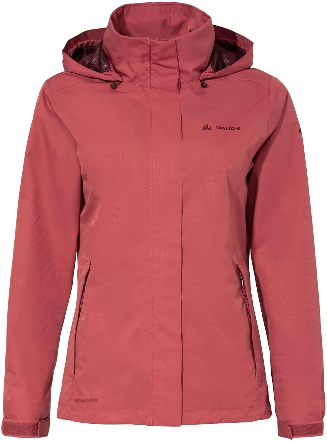 VAUDE Escape Light Regenjacke Damen – wasserdicht, atmungsaktiv und winddicht mit 2-Lagen-Membran, verstaubare Kapuze, …