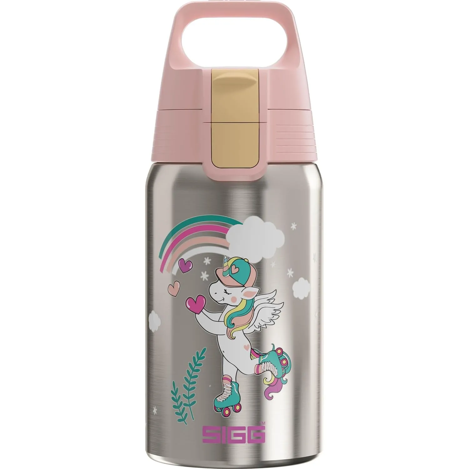 Sigg - Edelstahl Trinkflasche Kinder - Shield One Uni Skate - Für Kohlensäurehaltige Getränke Geeignet - Auslaufsicher …