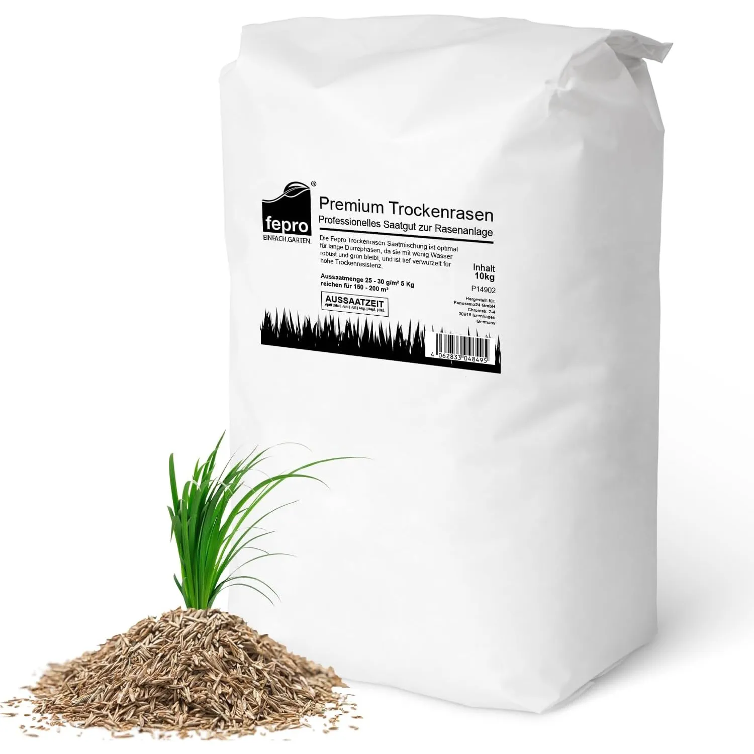 20 kg Rasensamen trockenresistent dürreresistent für Trockenrasen & Schattenrasen Samen Grassamen schnellkeimend, 800m²…