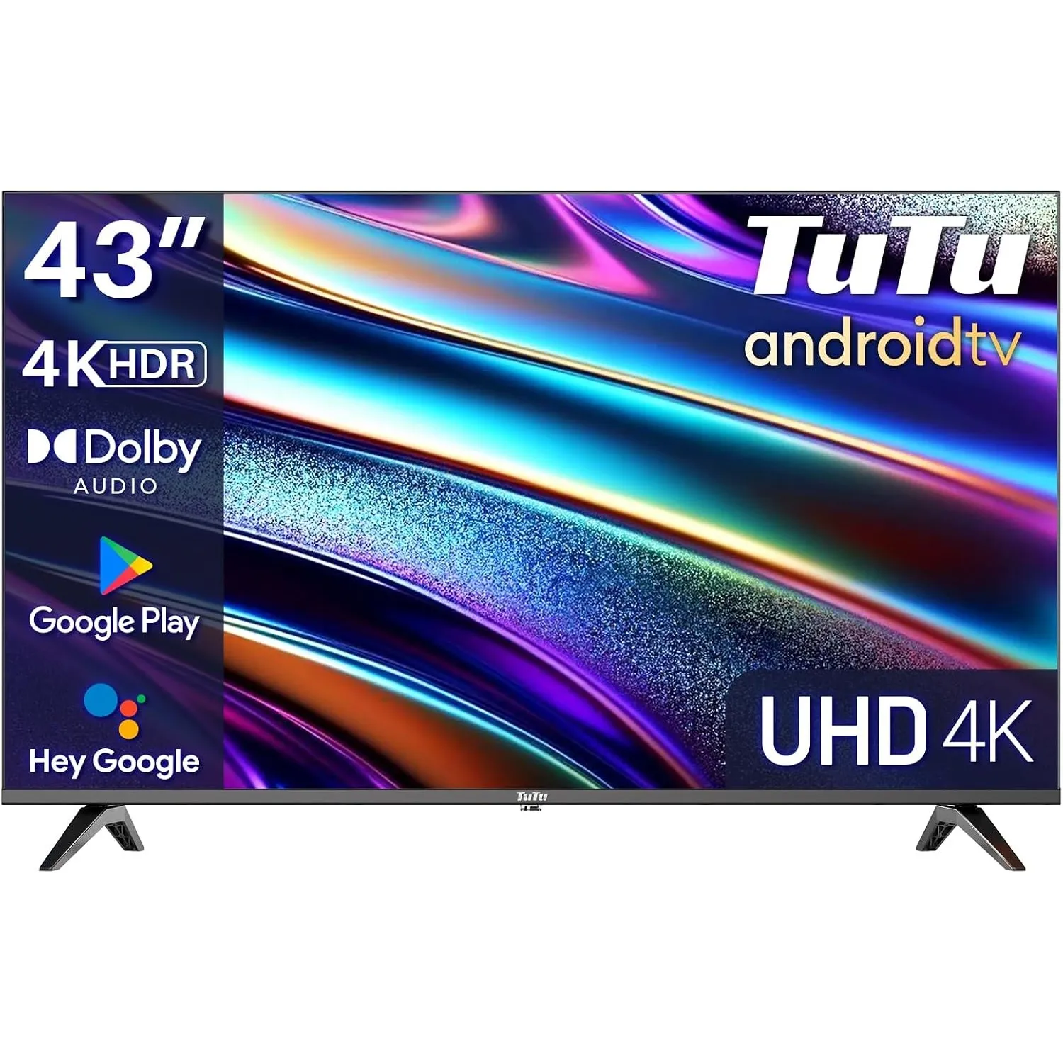 TuTu TUS43UQ1A Fernseher 43 Zoll (108cm), 4K UHD Smart TV