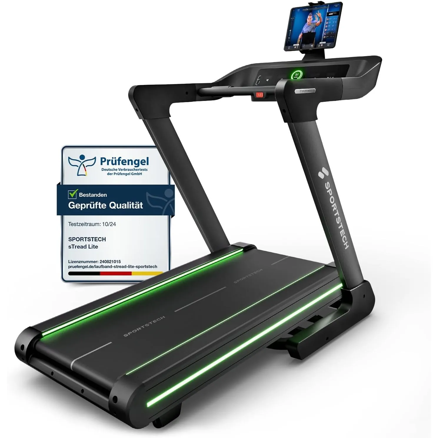 Sportstech, Laufband für Zuhause klappbar + bis zu 20 km/h sTread Lite