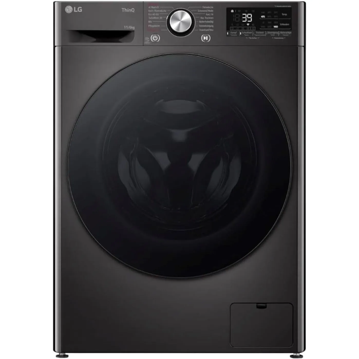 LG W4WR70E6YB, Frontlader-Waschtrockner 11-6 kg, Klasse A/D, 60x62x85 cm, Wi-Fi, AI Direct Drive, Tiefenreinigung mit D…