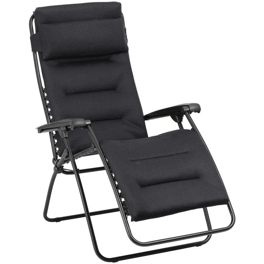 Lafuma MOBILIER - Gepolsterte Zero-Gravity-Relaxliege-Garten - Rsx Clip - AirComfort® - Schwarz Acier LFM2058_6135-5 Ja…