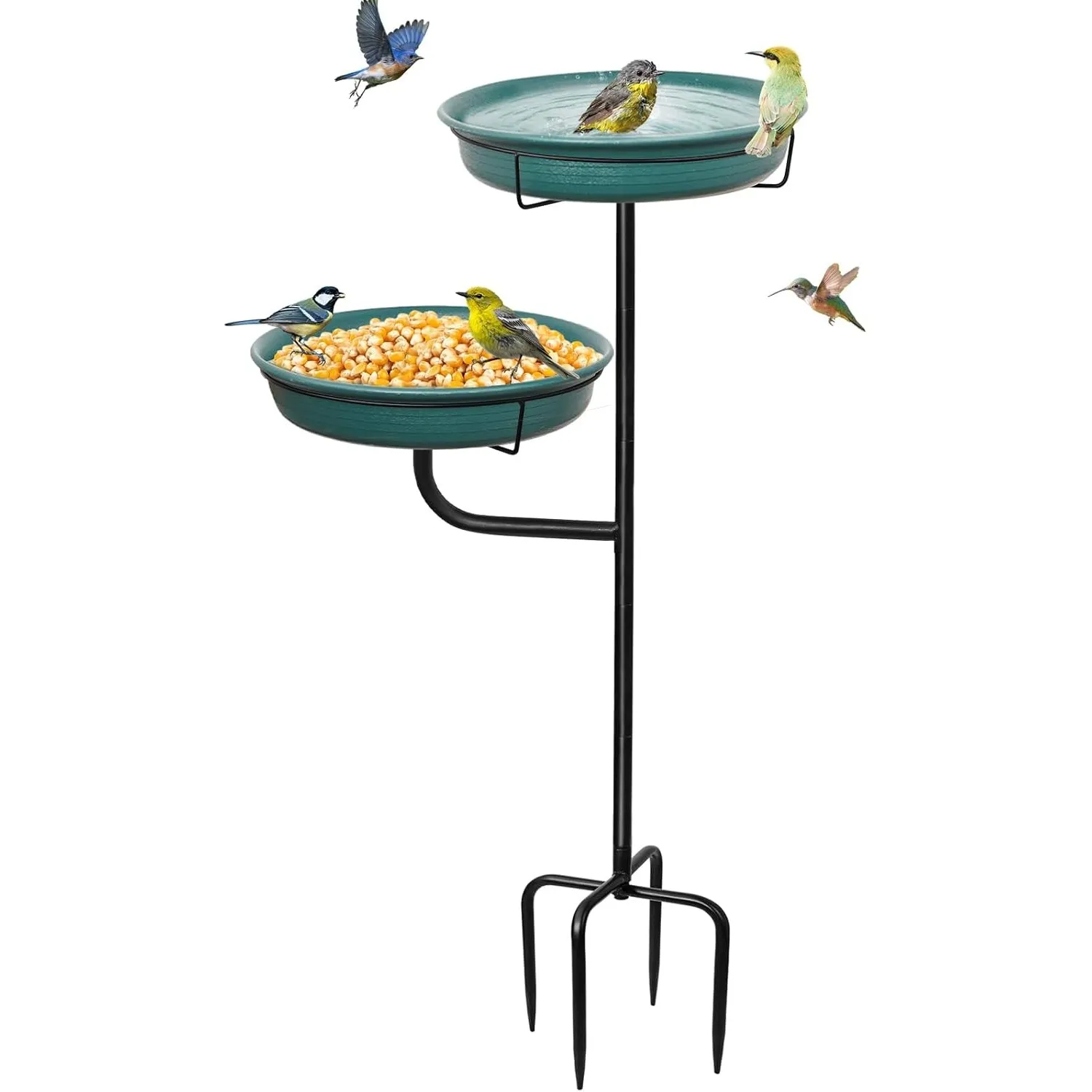 Vogeltränke Vogelbad Schale Stehend, Vogelbad Garten für Wildvögel Wassertränke für Vögel, Frei stehender Garten Vogel …