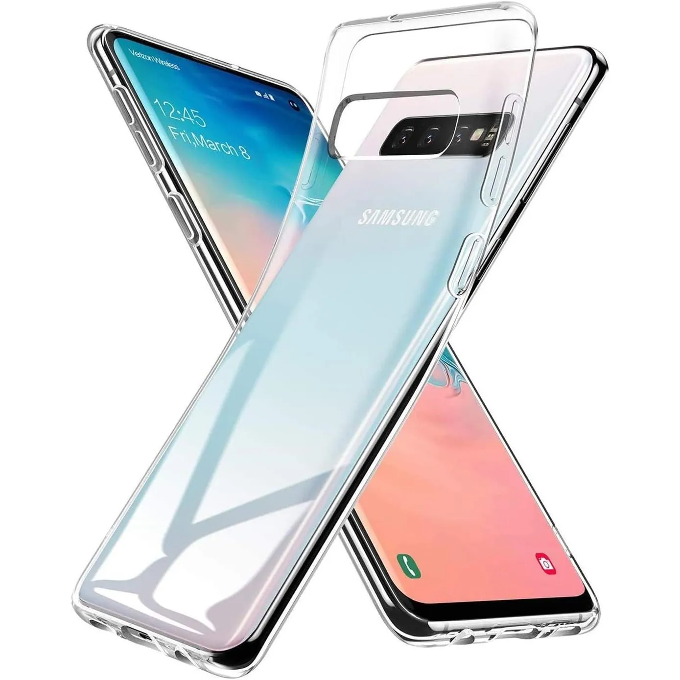 Oprimio Kristallklar Hülle für Samsung S10 [Silikon Hülle] [%100 Durchsichtig] [Deutsche Material] [Ultra Dünn] Klar Ha…