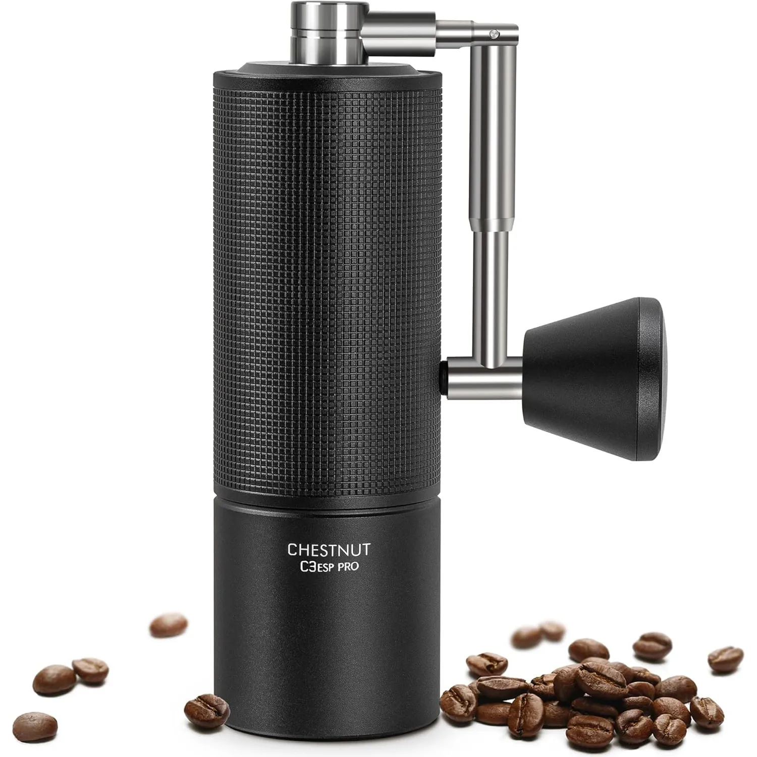 Chestnut C3 ESP PRO, TIMEMORE Kaffeemühle Manuell, Upgrade Integrierte Ganzmetallgehäuse, Handkaffeemühle für Espresso …