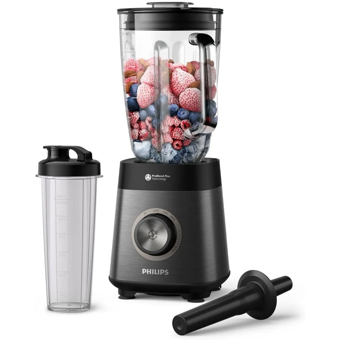 Philips 5000-Serie Standmixer inkl. Blend-and-go-Behälter - 1200 W. 2L maximales Fassungsvermögen. ProBlend Plus-Techno…