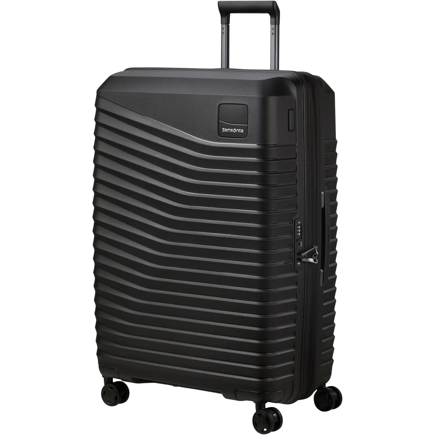 Samsonite Intuo - Spinner L, Erweiterbarer Koffer, 75 cm, 105/115 L, Schwarz (Black)